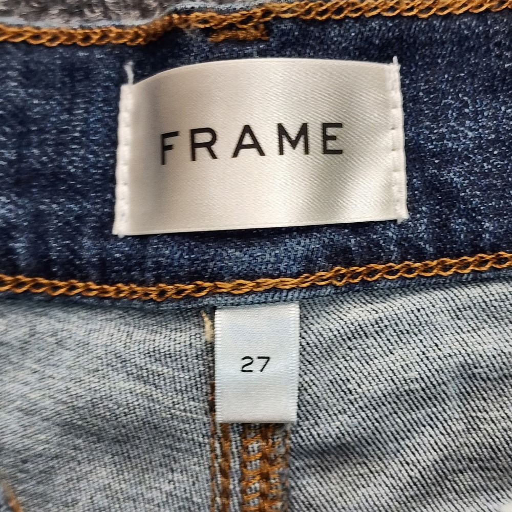 NWT FRAME The High Rise Wide Womens Stretch Wide Leg Trouser Jeans 27 - Picture 7 of 10